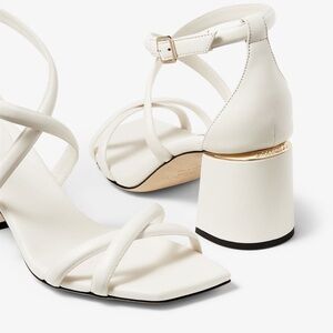 Rheaa Jimmy Choo White Heels